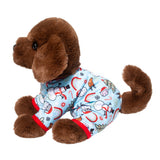 PERRITO LABRADOR CHOCOLATE CON PIJAMA